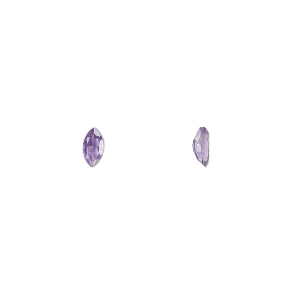 Amethyst 1pkg4, hand-cut faceted marquise gem natural 6x3mm image number 0