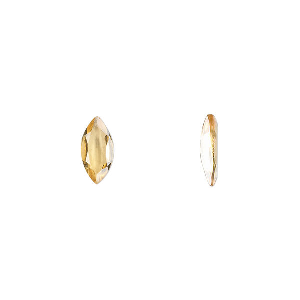 Citrine 1pkg1, hand-cut faceted marquise gem 10x5mm image number 0