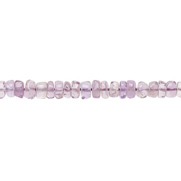 Amethyst 1pkg1, hand-cut heishi bead natural 13 inch 3x2mm-4x3mm image number 0