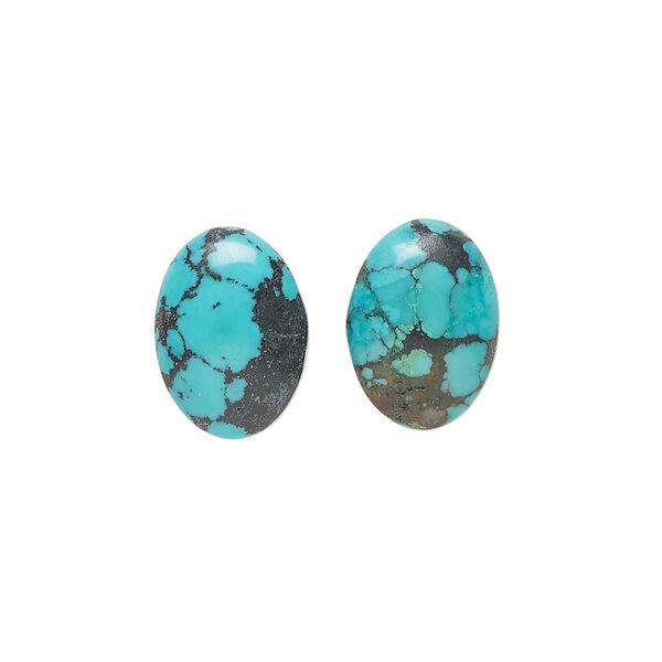 Turquoise 1pkg2, calibrated oval cab 14x10mm image number 0