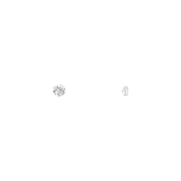 White topaz 1pkg6, hand-cut faceted round gem natural 2.5mm image number 0
