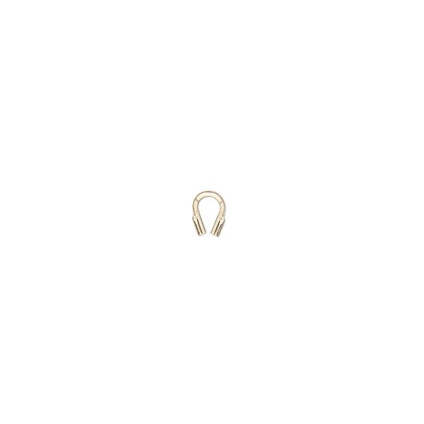 Wire protector, Accu-Guard™, 14Kt gold-filled, 4mm tube with 0.5mm inside diameter. Sold per pkg of 100. image number 0