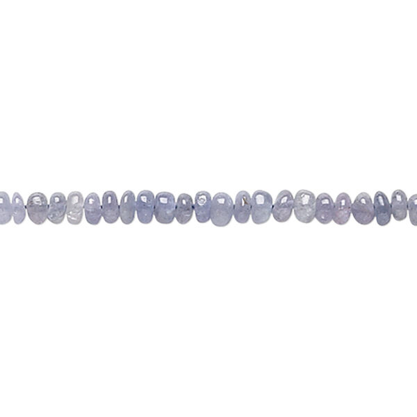 Bead, tanzanite (heated), 3x1mm-4x3mm hand-cut rondelle, C grade, Mohs hardness 6 to 7. Sold per 18-inch strand. image number 0