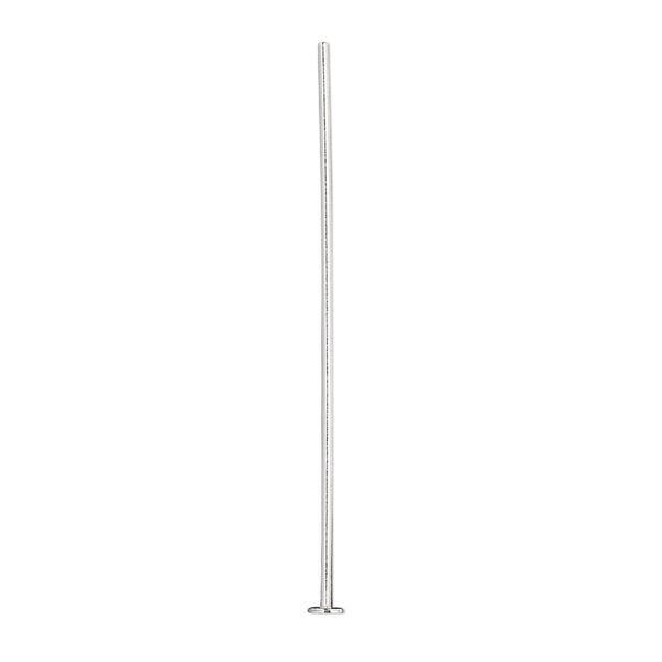 Head pin, sterling silver, 1-1/2 inches, 20 gauge. Sold per pkg of 10. image number 0