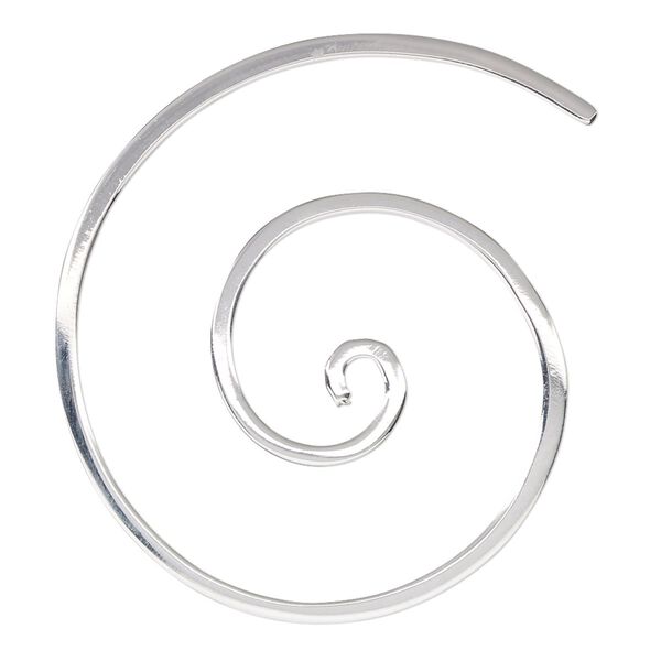 Focal, sterling silver, 40.5x35mm flat spiral. Sold individually. image number 0