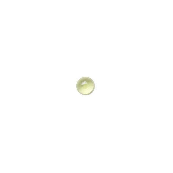Peridot 1pkg1, calibrated hand-cut round cab natural 4mm image number 0