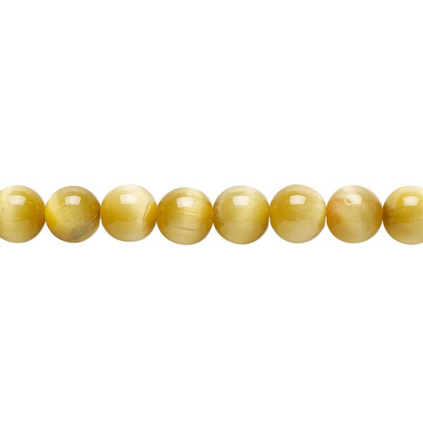 Honey tigereye 1pkg1, round bead natural 8 inch 6mm image number 0