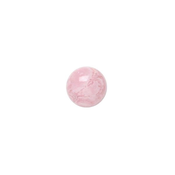 Rhodochrosite 1pkg1, calibrated round cab natural 10mm image number 0