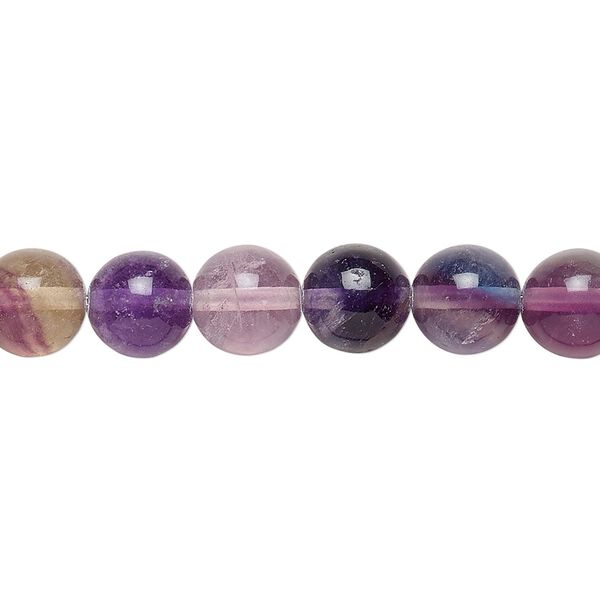 Rainbow fluorite 1pkg1, round bead natural 15.5-16 inch 8mm image number 0