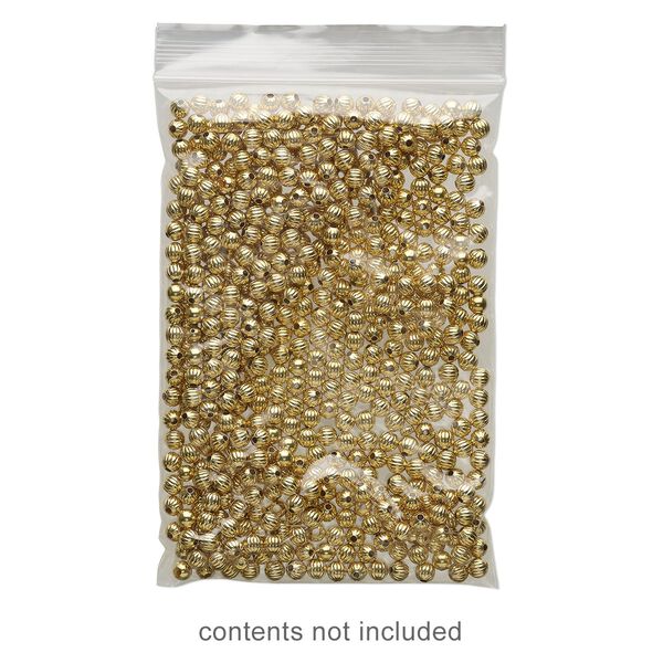 Bag 1pkg100 Tite-Lip™, anti-tarnish plastic, transparent clear, 4x6-inch top zip. image number 0