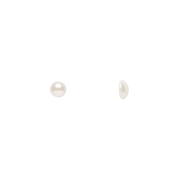 Cabochon 144pk crystal cream pearl, Crystal Passions® 3.8-4mm hotfix SS16 2080/4 image number 0