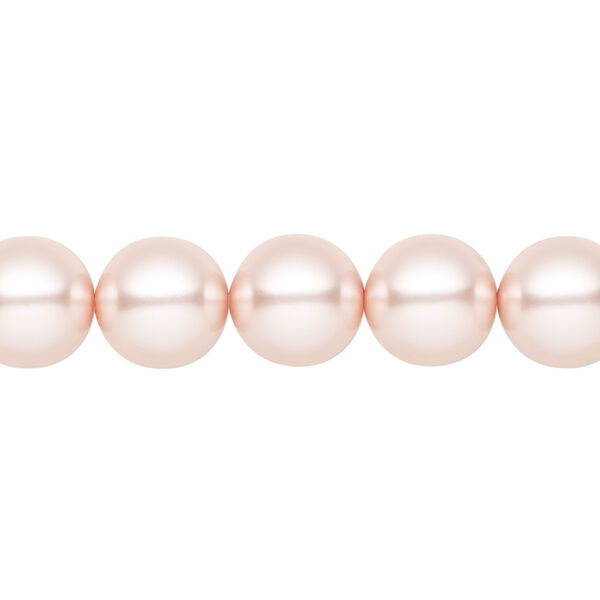 Pearl 10pk rosaline, Preciosa Czech crystal 10mm round image number 0