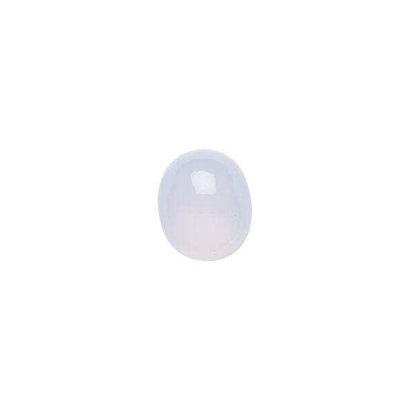 Blue chalcedony 1pkg1, hand-cut calibrated oval cab natural 12x10mm image number 0
