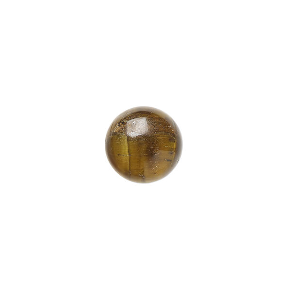 Tigereye 1pkg10, calibrated round cab natural 10mm image number 0