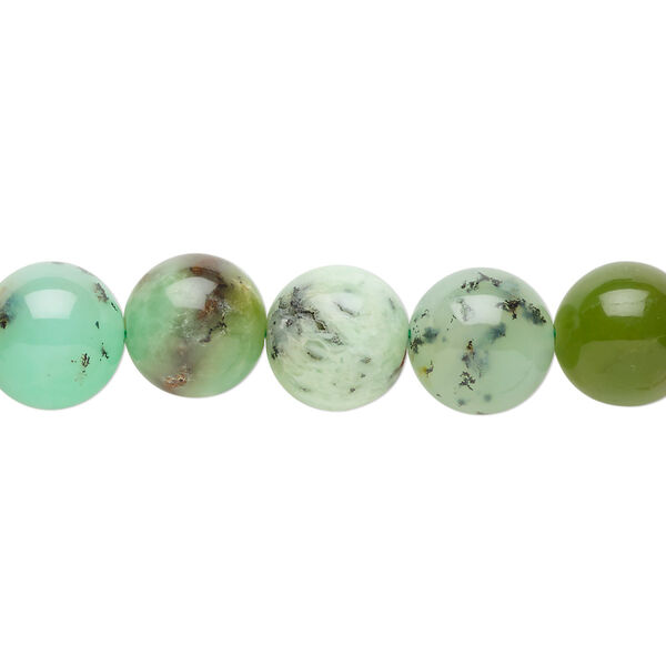 Chrysoprase 1pkg1, round bead natural 8 inch 10mm image number 0