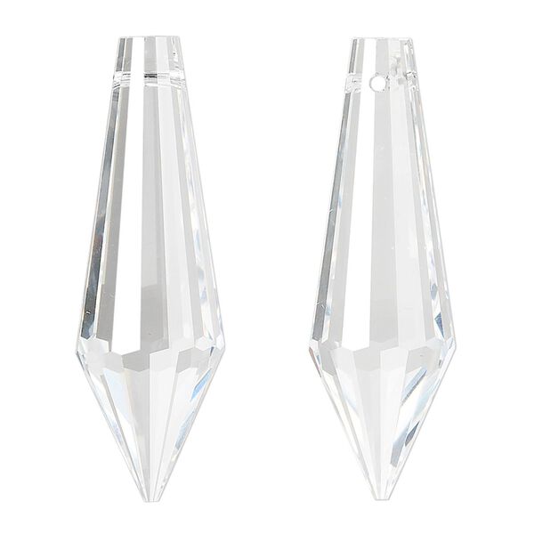 Suncatcher 60pk clear, Asfour Crystal 38x12mm top-drilled faceted point image number 0