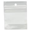 Bag, Tite-Lip™, plastic, clear and white, 2-inch top zip with block and hole. Sold per pkg of 100. image number 1