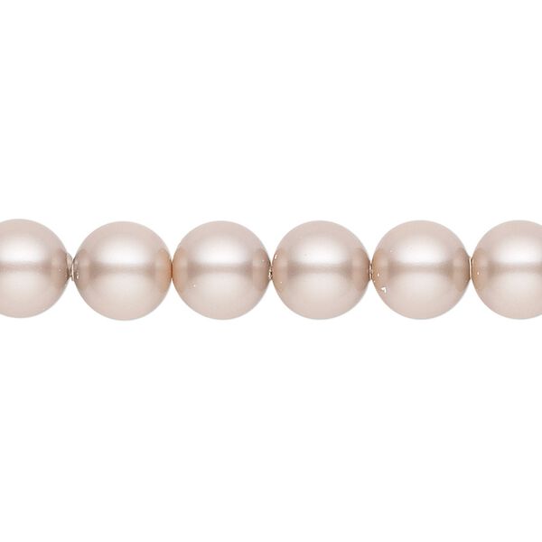 Pearl 50pk powder almond, Crystal Passions® 8mm round 5810 image number 0