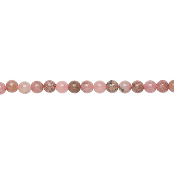 Rhodonite 1pkg1, round bead natural B grade, 15.5-16 inch 3mm image number 0