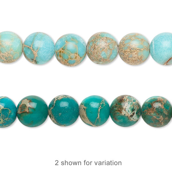 Magnesite 1pkg1, round bead B grade, 15.5-16 inch 8mm image number 0