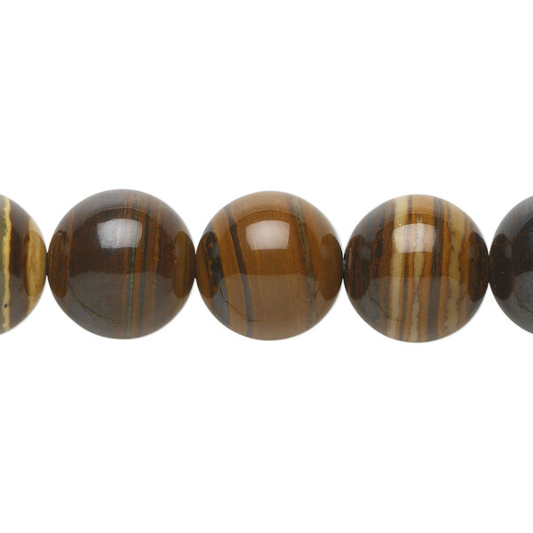 Jupiter jasper 1pkg1, round bead natural 15.5-16 inch 12mm image number 0