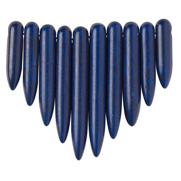 Magnesite 1pkg10, spike fan focal graduated 20x5mm-39x5mm image number 0