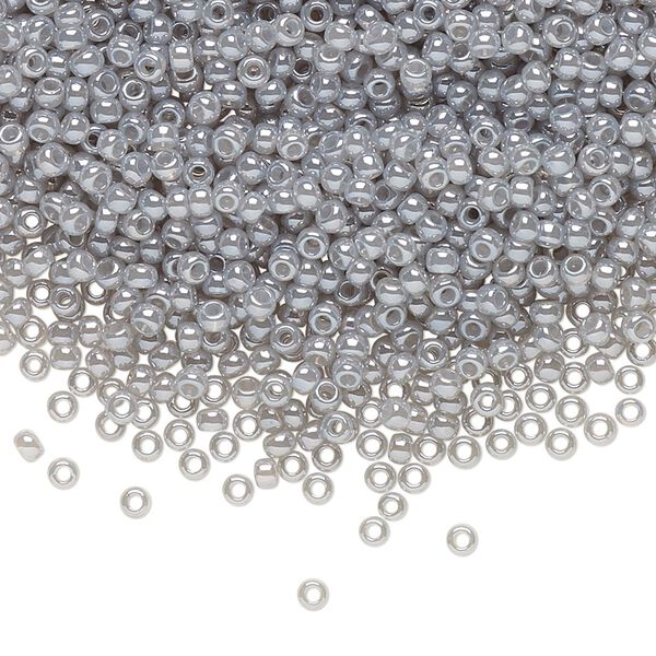 Seed bead, TOHO BEADS®, glass, pkg/250g, #11 round, opaque ceylon smoke (TR-11-150). image number 0