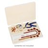 Organizer, The Bead Buddy® Design Save 'n Go!™, plastic / paper / foam, white / black / tan, 15 x 3/4 x 12 inches with bead tray. Sold individually. image number 0