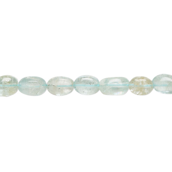 Apatite 1pkg1, hand-cut puffed oval bead natural light 14 inch 6x4mm-9x6mm image number 0