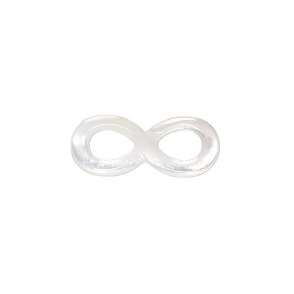 Link, gold lip shell (natural), 22x9mm hand-cut single-sided infinity, Mohs hardness 3-1/2. Sold individually. image number 0