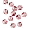 Drop 12pk crystal antique pink, Crystal Passions® 8mm pendant mini disk 6428 image number 1