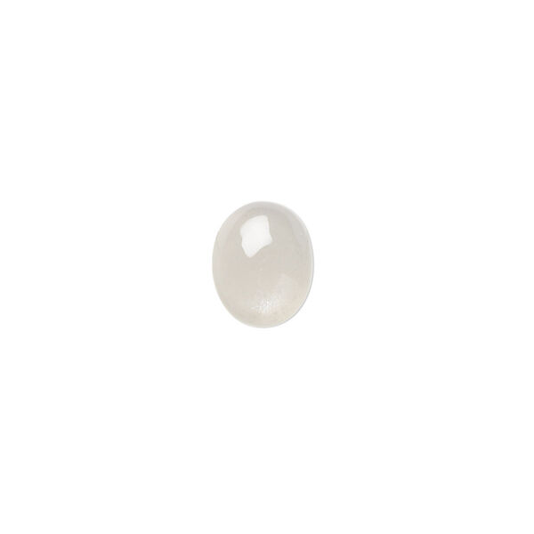 Silver moonstone 1pkg10, hand-cut calibrated oval cab natural B grade, 9x7mm image number 0