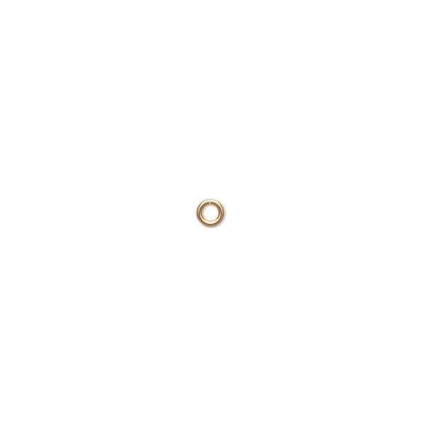 Jump ring, 14Kt gold-filled, 3mm round, 1.5mm inside diameter, 20 gauge. Sold per pkg of 20. image number 0