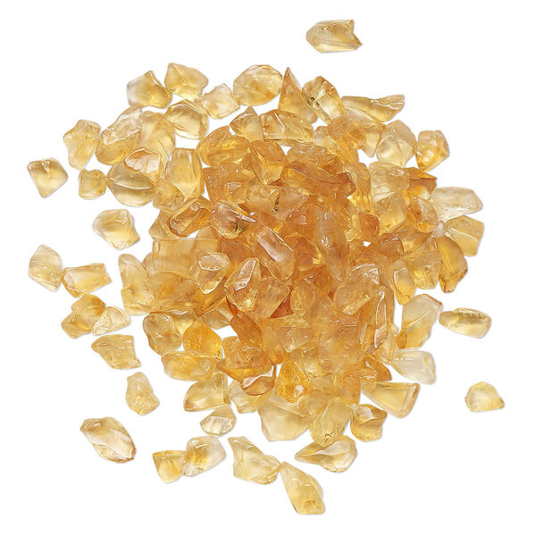 Citrine 1pkg1, undrilled inlay chip 10g mini image number 0