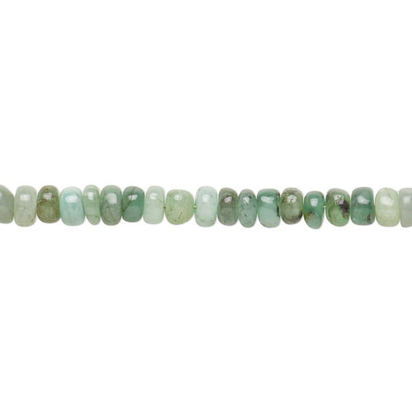 Emerald 1pkg1, hand-cut rondelle bead 13 inch 3x2mm-4x3mm image number 0