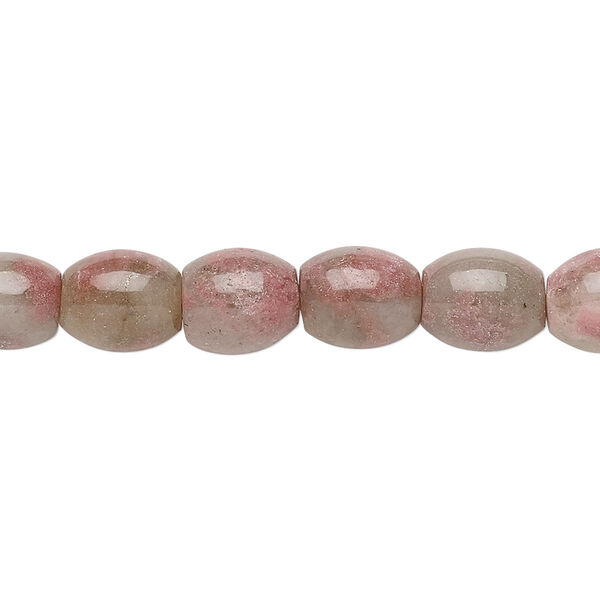 Rhodonite 1pkg1, oval bead natural 15 inch 10x8mm image number 0