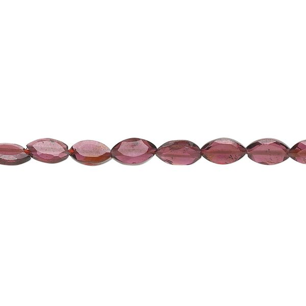 Garnet 1pkg1, hand-cut faceted marquise bead 15.5-16 inch 6x3mm-10x5mm image number 0