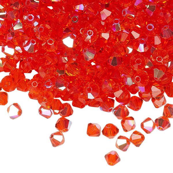 Bead 720pk hyacinth AB, Preciosa Czech crystal 4mm bicone image number 0