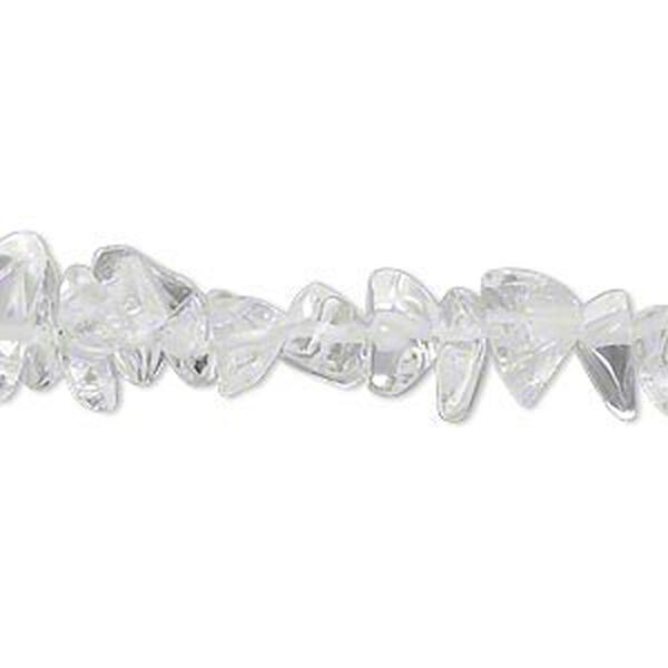 Quartz crystal 1pkg1, chip bead natural 15.5-16 inch medium image number 0