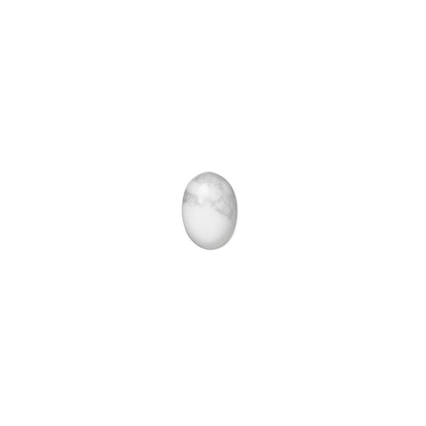 Howlite 1pkg10, calibrated oval cab natural 7x5mm image number 0