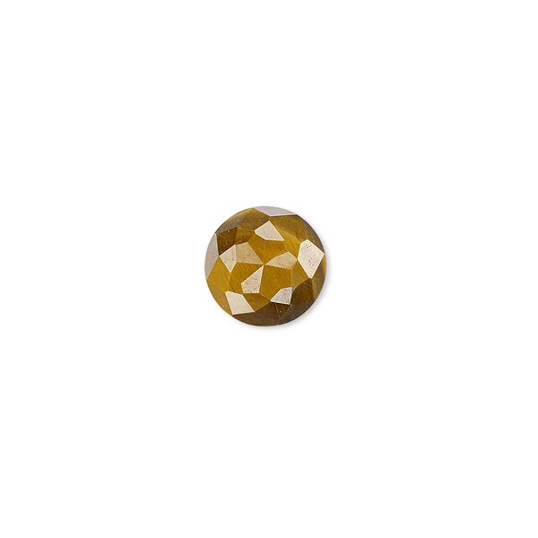 Tigereye 1pkg1, calibrated cube-cut round cab natural 10mm image number 0