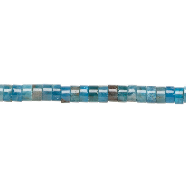 Blue apatite 1pkg1, heishi bead natural 8 inch 4x1.5mm-4x2.5mm image number 0