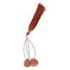 Strawberry quartz 1pkg2, hand-cut top-drilled puffed teardrop bead natural 14x14mm image number 1
