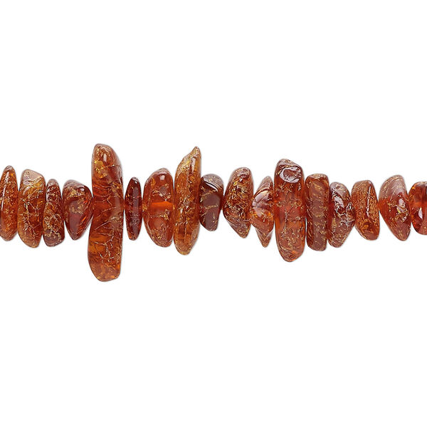 Amber 1pkg1, chip bead 15.5-16 inch medium image number 0
