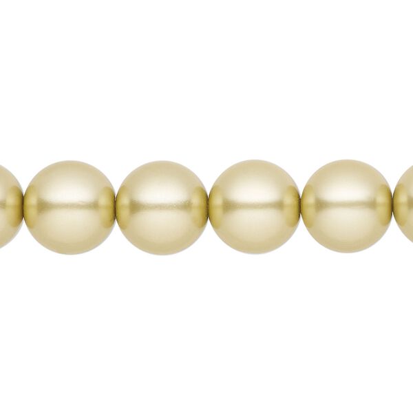 Pearl 50pk vanilla, Preciosa Czech crystal 10mm round image number 0