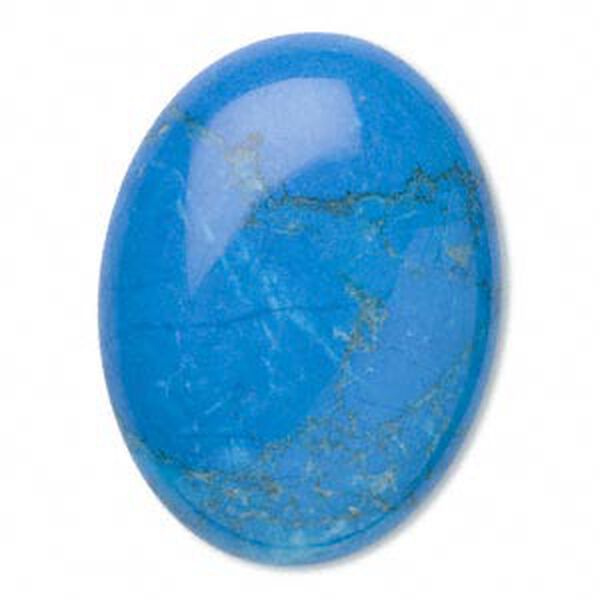 Howlite 1pkg1, calibrated oval cab 40x30mm image number 0