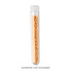 Vial, transparent acrylic, 3-3/8 inches long and 12mm hole with stopper. Sold per pkg of 100. image number 0
