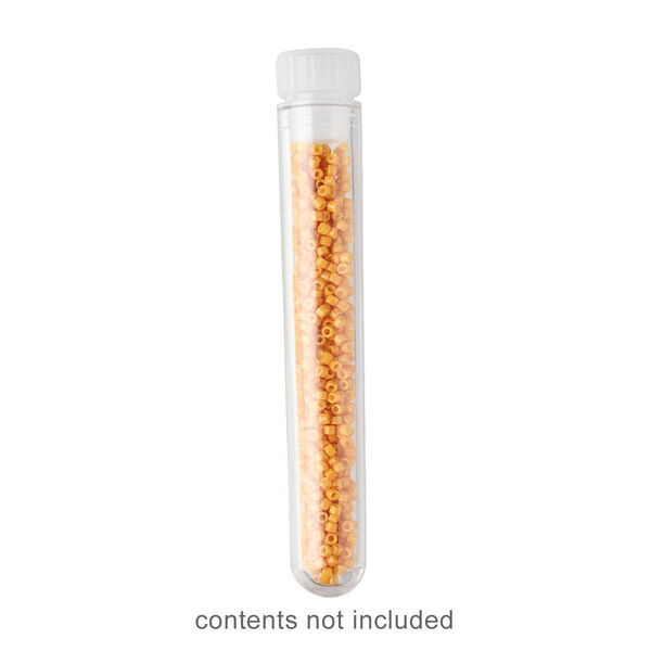 Vial, transparent acrylic, 3-3/8 inches long and 12mm hole with stopper. Sold per pkg of 100. image number 0