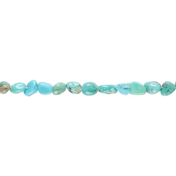 Multi-turquoise 1pkg1, hand-cut nugget bead 8 inch mini image number 0