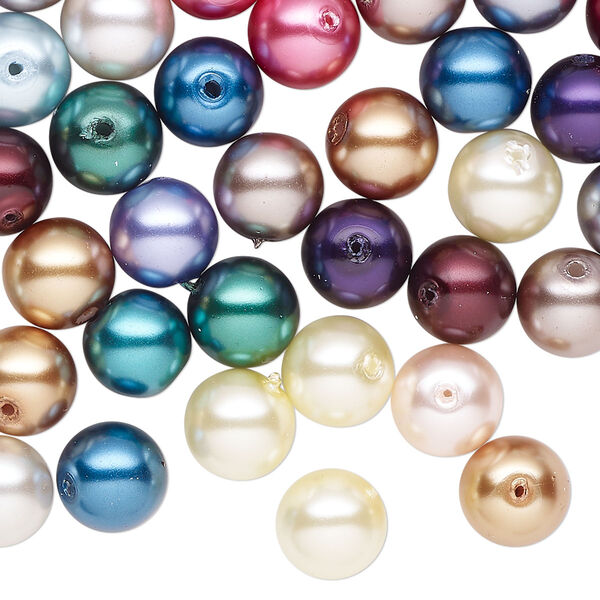 Pearl mix 104pk mixed colors, Celestial Crystal® 8mm round image number 0